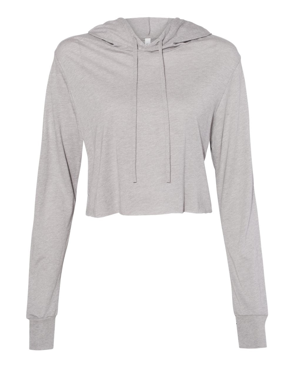 Tri-Blend Crop Long Sleeve Hoodie