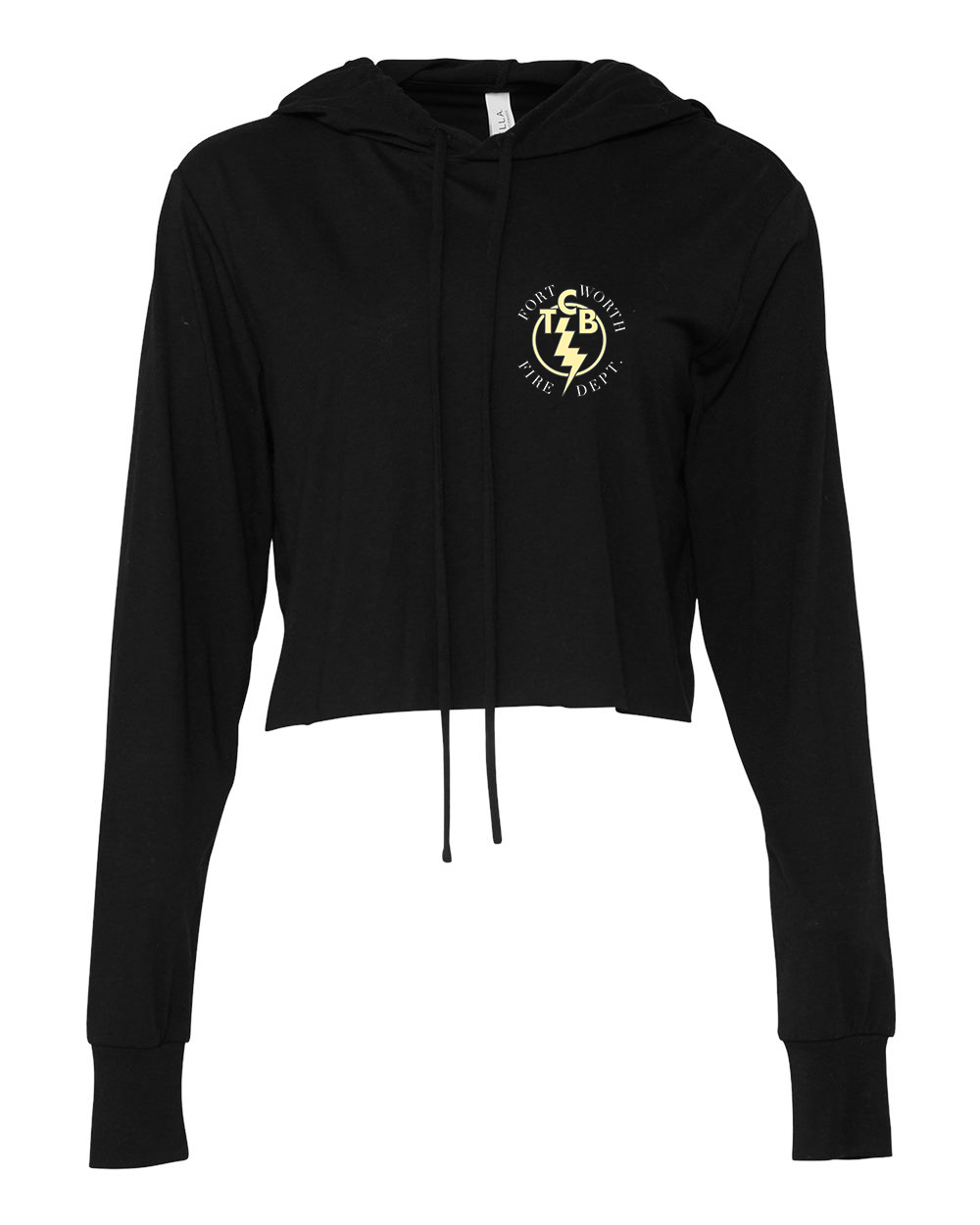 FWFD Firehouse Tri-Blend Crop Long Sleeve Hoodie
