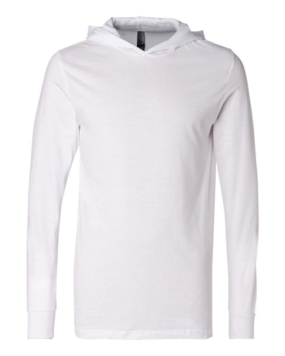 Jersey Hooded Long Sleeve Tee - 3512