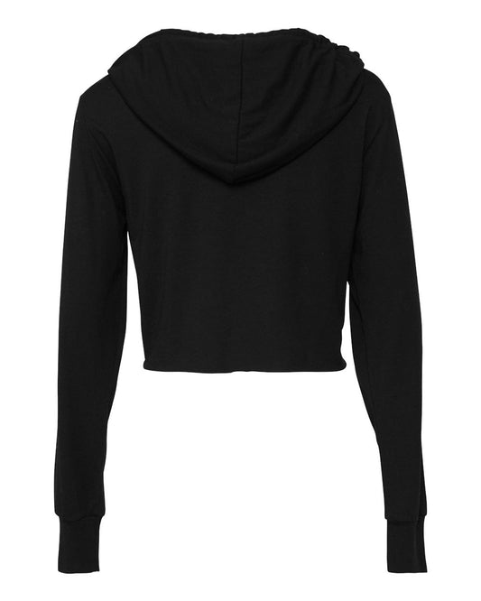 Tri-Blend Crop Long Sleeve Hoodie