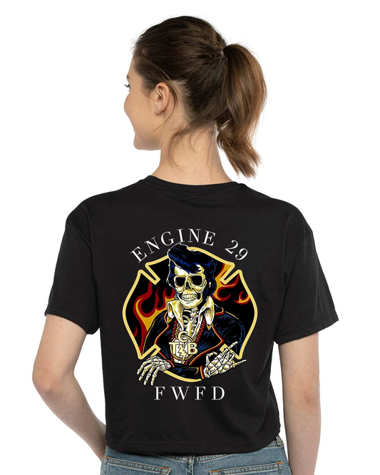 FWFD Firehouse Women's Ideal Crop Top Tee